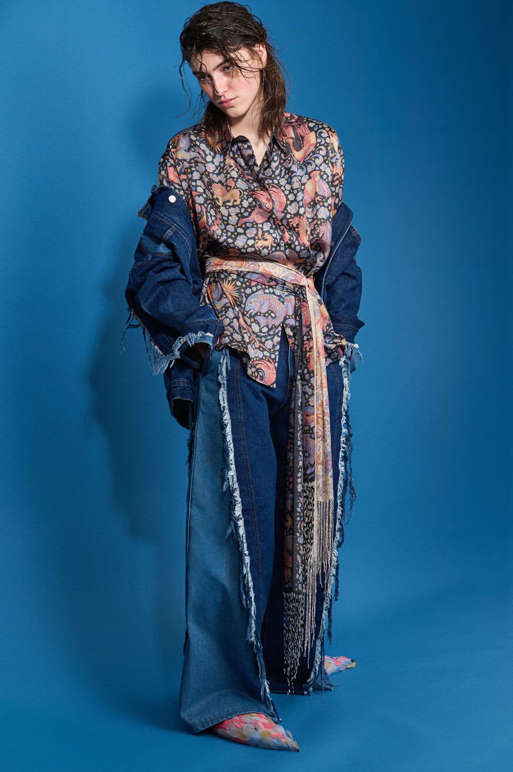 CHAOTIC CREATURES SILK BOWLING SHIRT