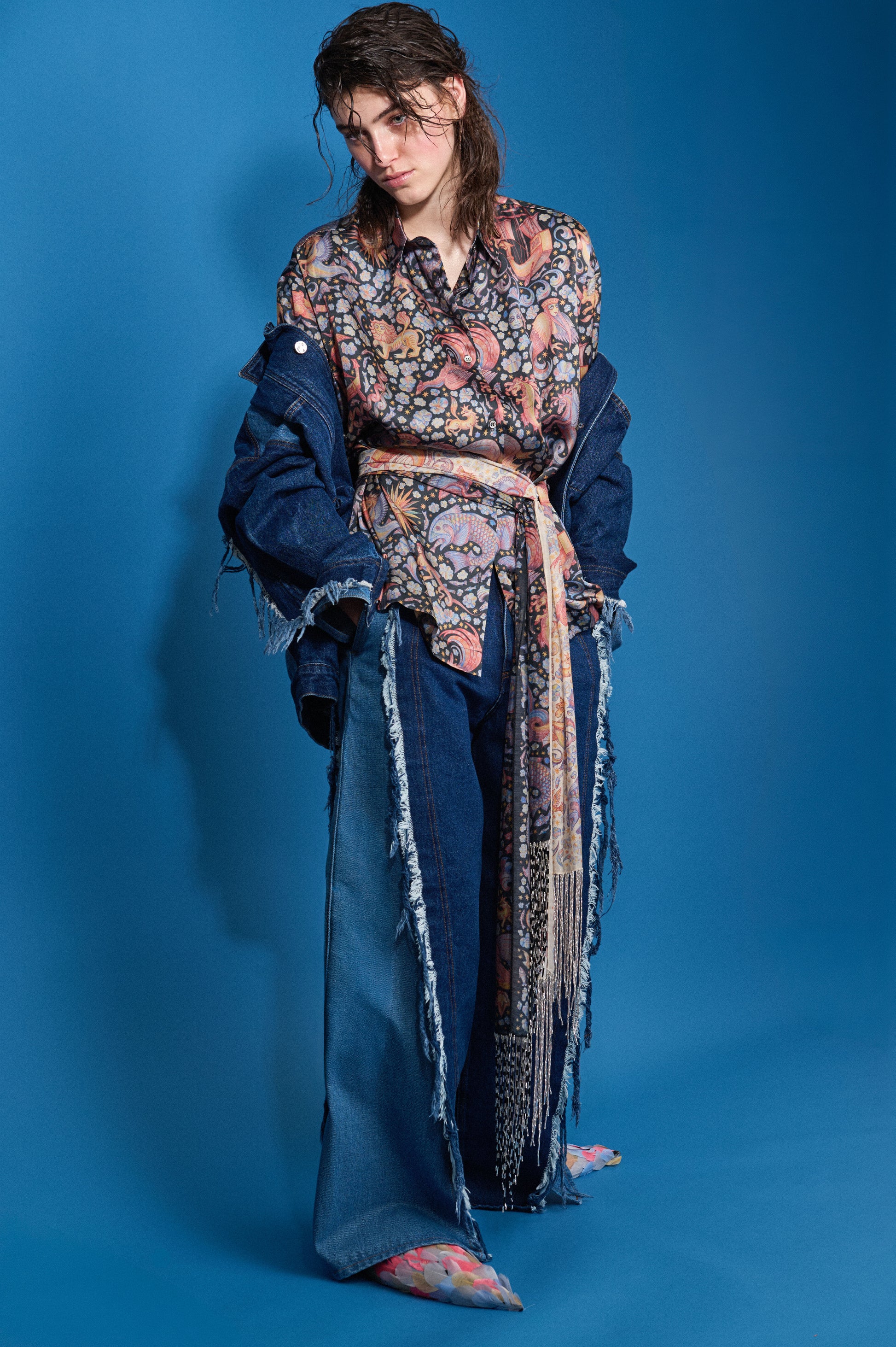 CHAOTIC CREATURES SILK BOWLING SHIRT