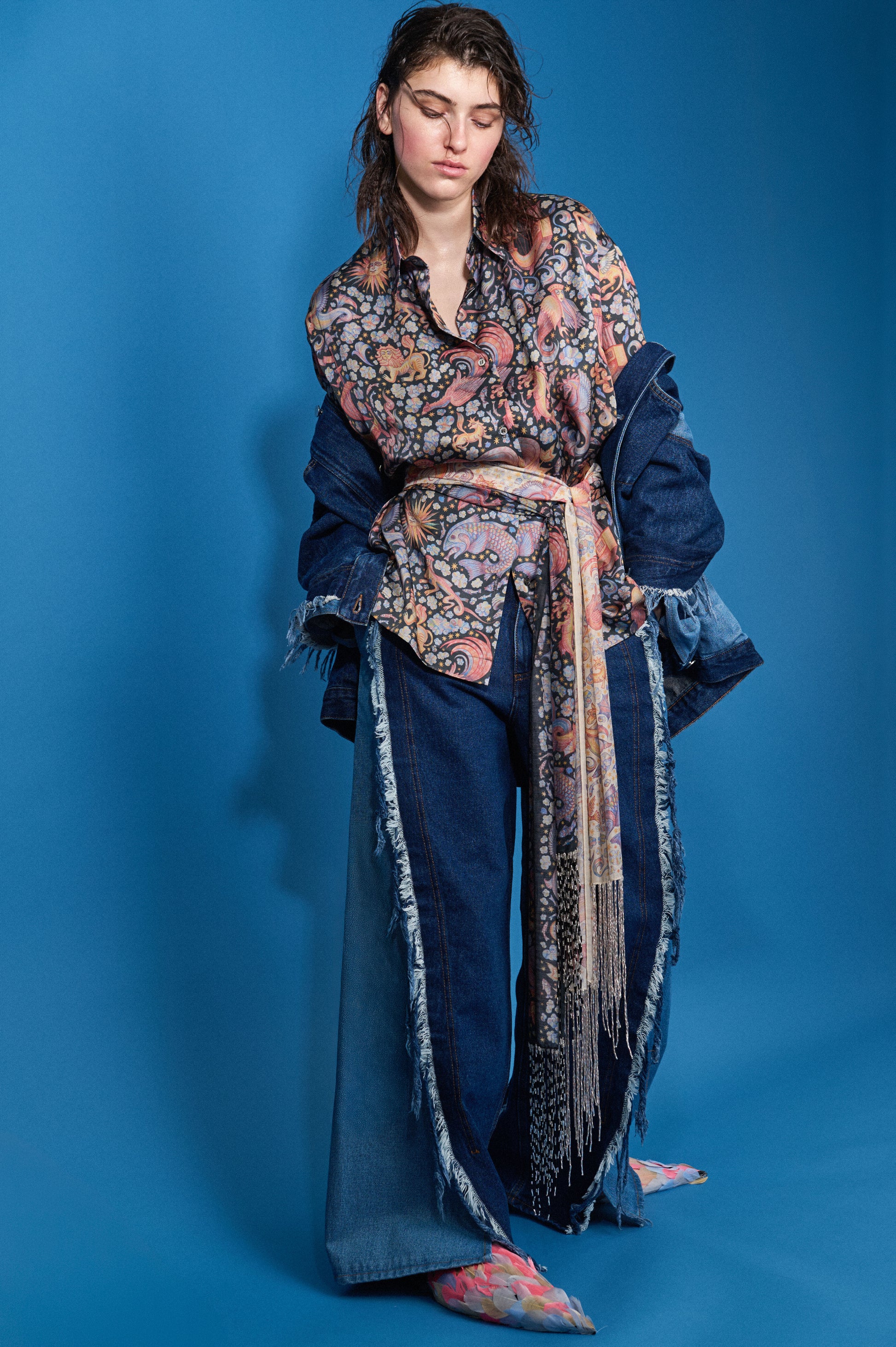 CHAOTIC CREATURES SILK BOWLING SHIRT