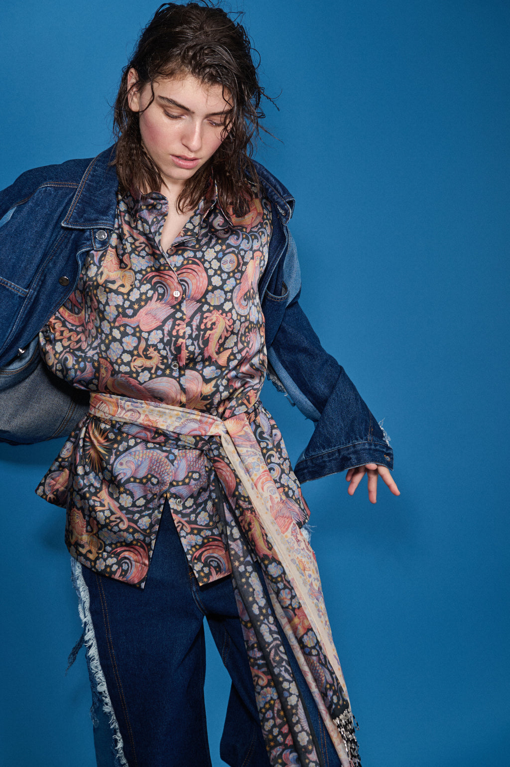 CHAOTIC CREATURES SILK BOWLING SHIRT