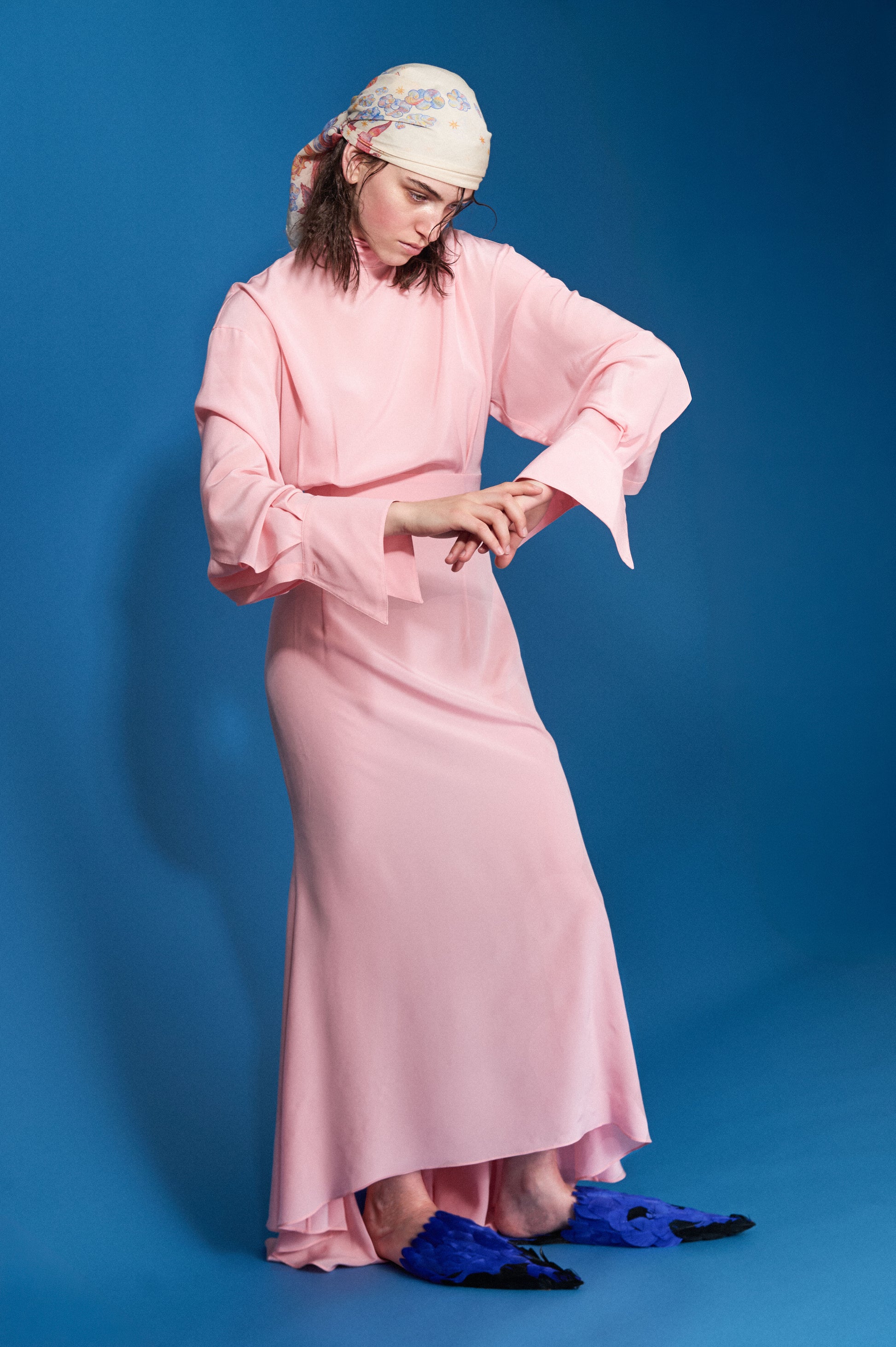 SHEER DRIFT FISHTAIL DRESS