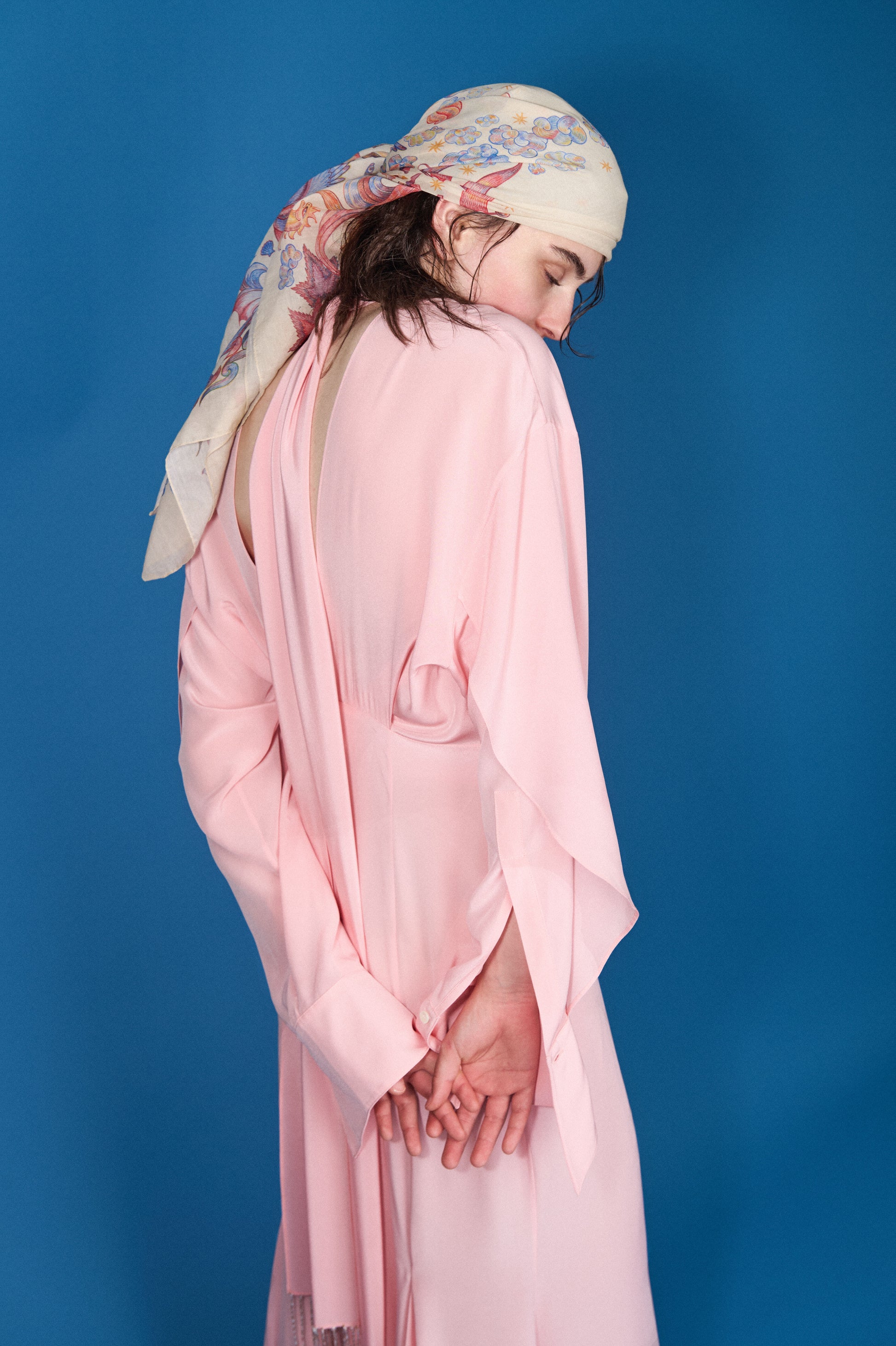 SHEER DRIFT FISHTAIL DRESS