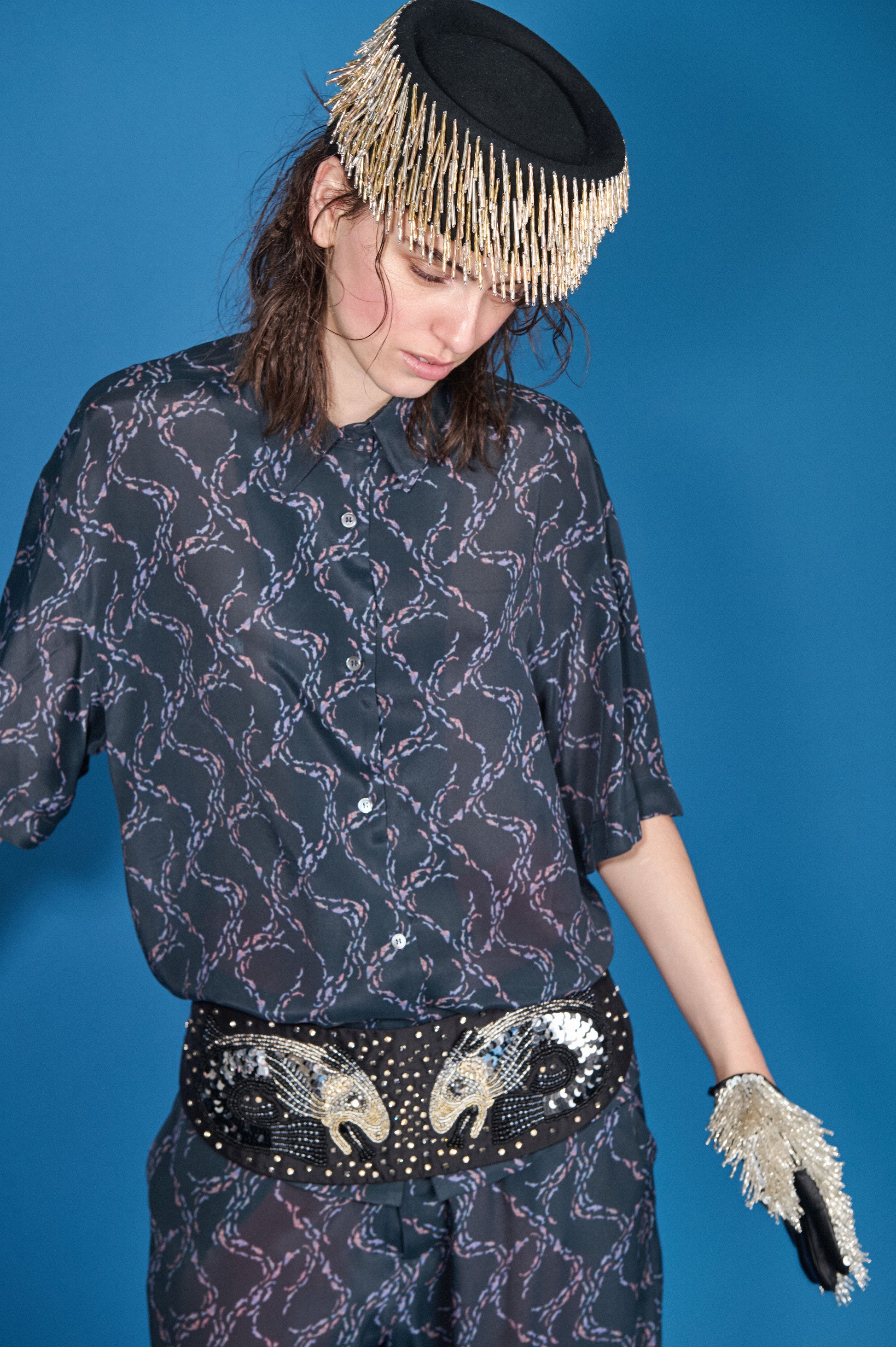 Big Fish Embroidered Apron Belt