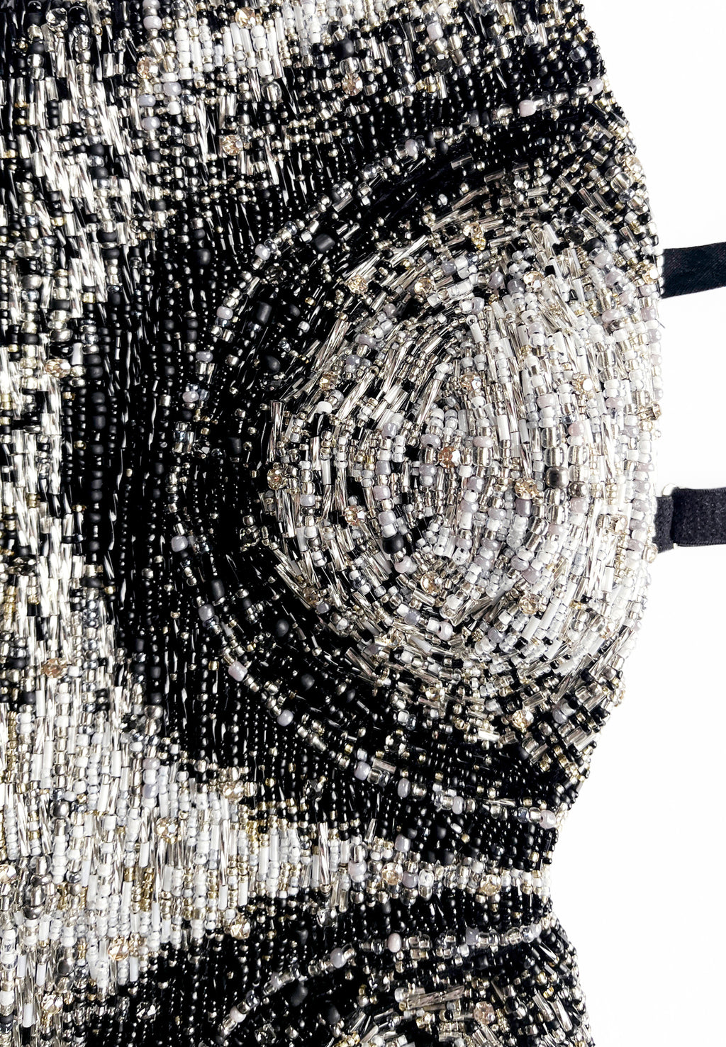 CHIAROSCURO BEADED BRA TOP