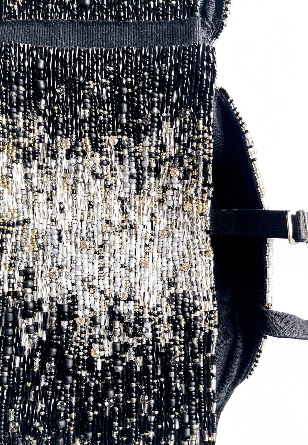 CHIAROSCURO BEADED BRA TOP