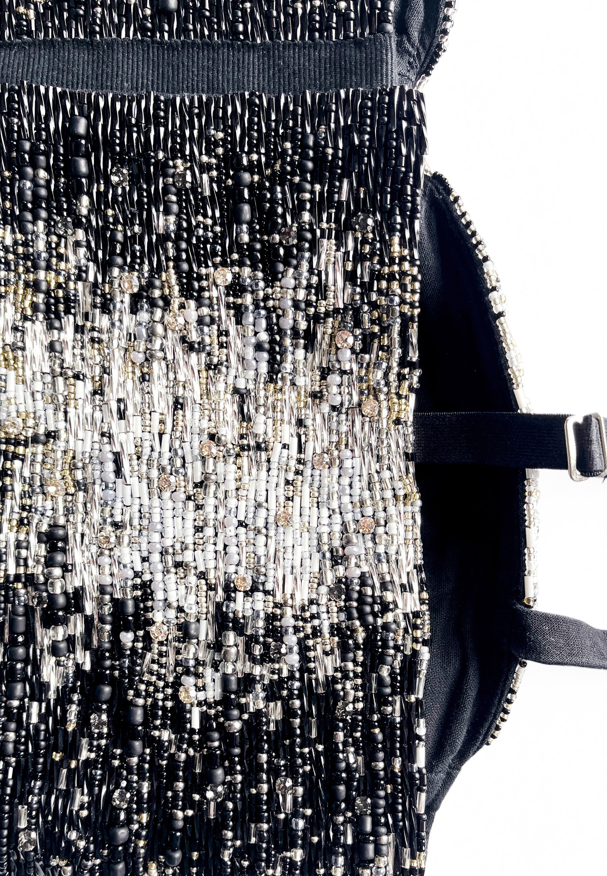 CHIAROSCURO BEADED BRA TOP