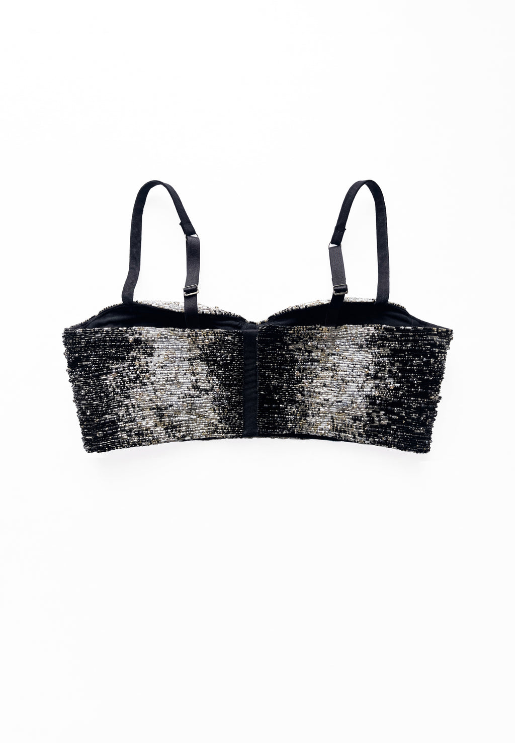 CHIAROSCURO BEADED BRA TOP