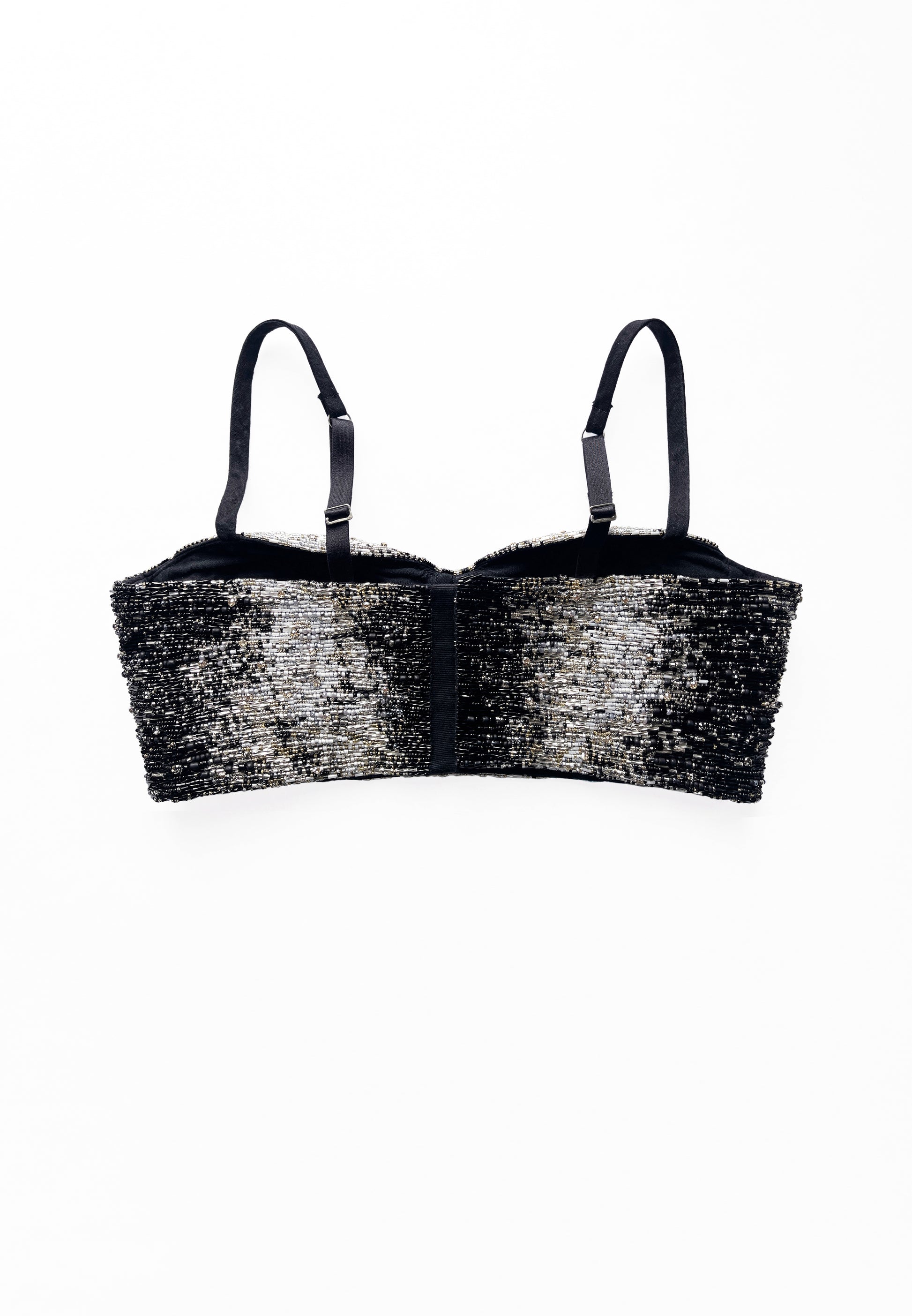 CHIAROSCURO BEADED BRA TOP