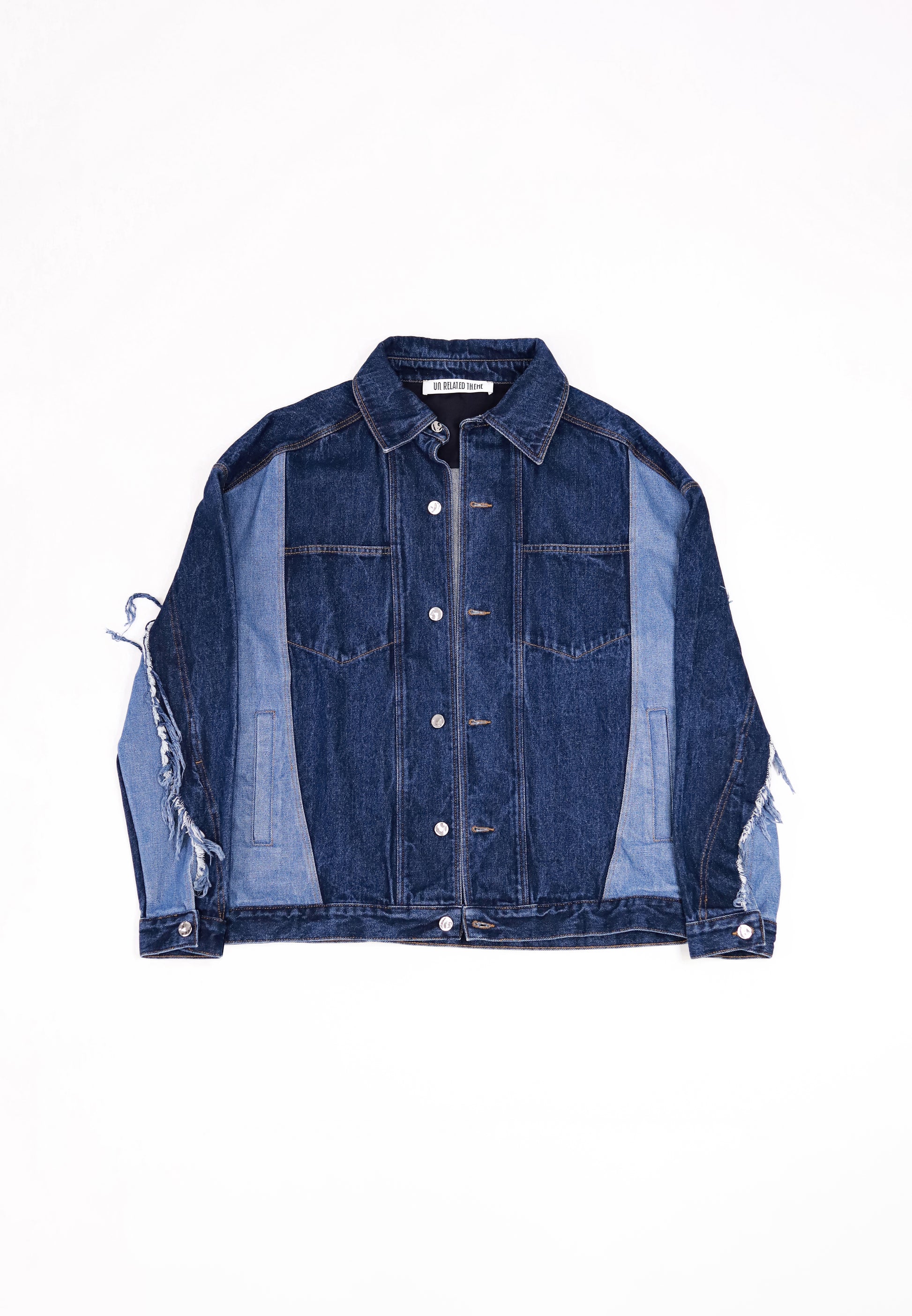 DARK BLUE SHADES TWISTED DENIM JACKET