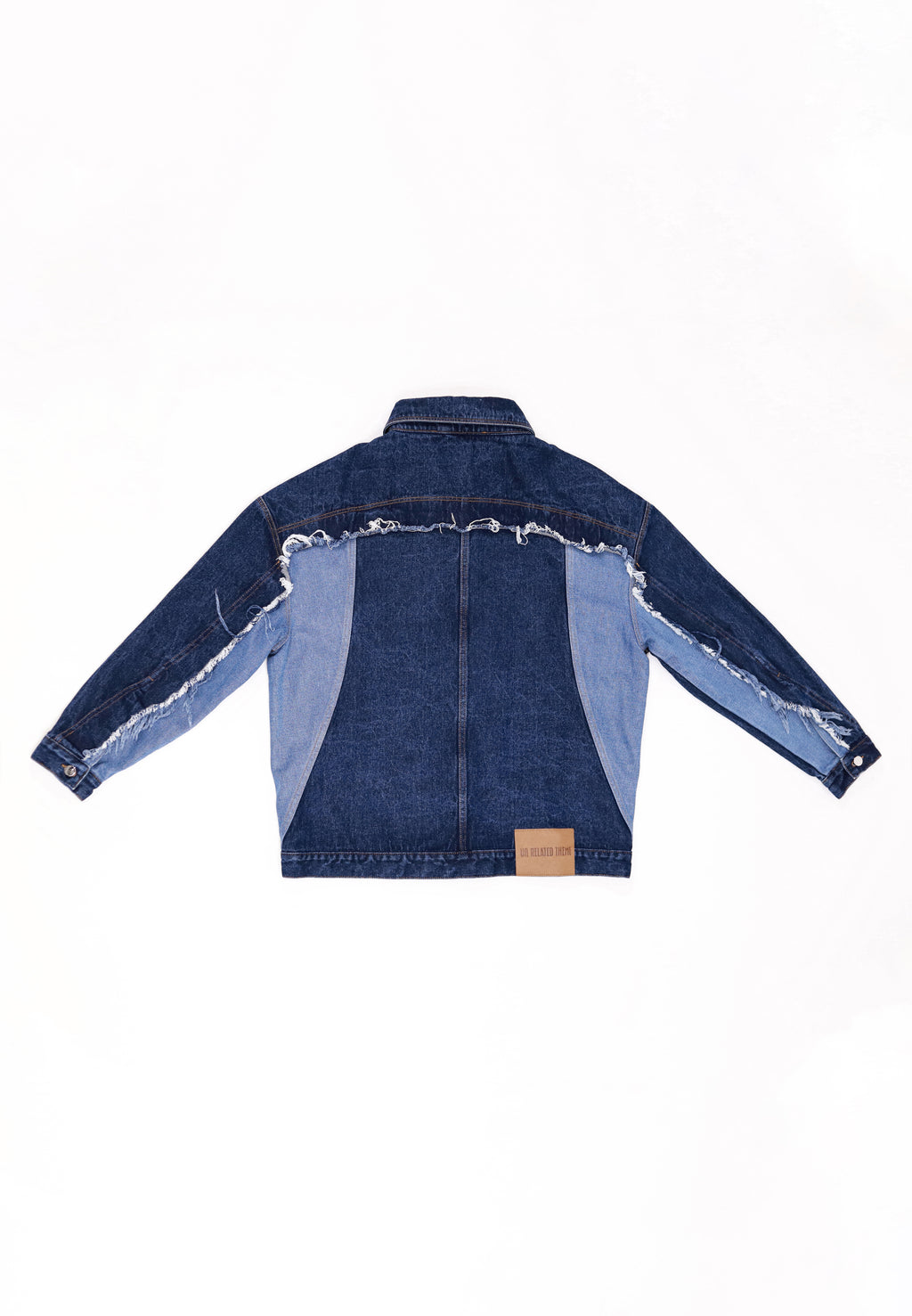 DARK BLUE SHADES TWISTED DENIM JACKET