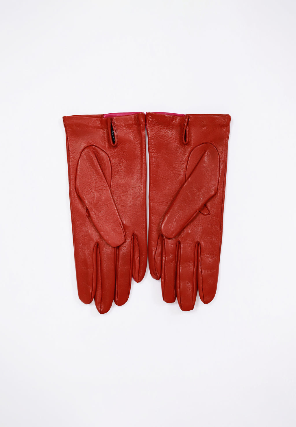COLOR BLOCK LEATHER GLOVES