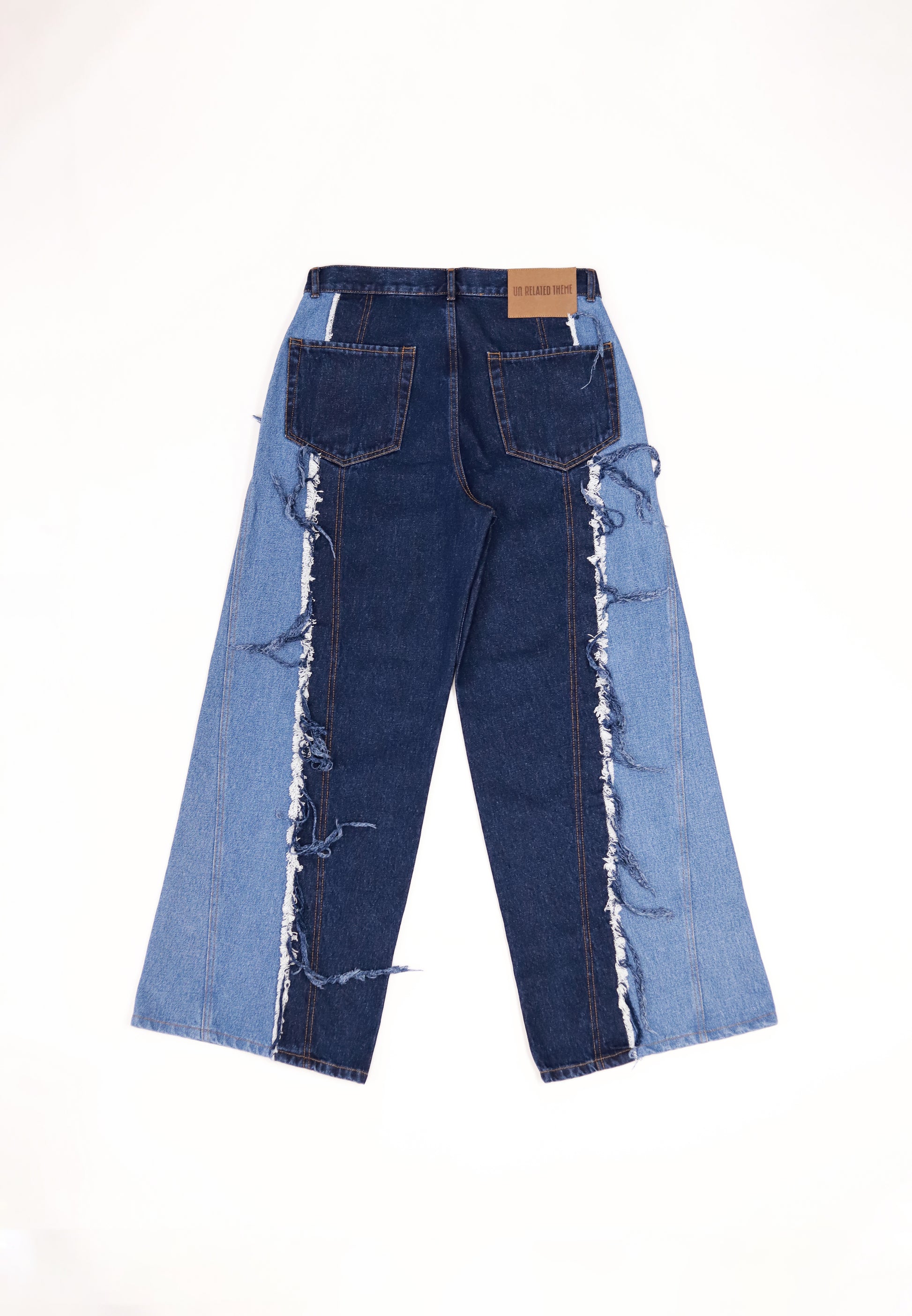 DARK BLUE SHADES TWISTED JEANS