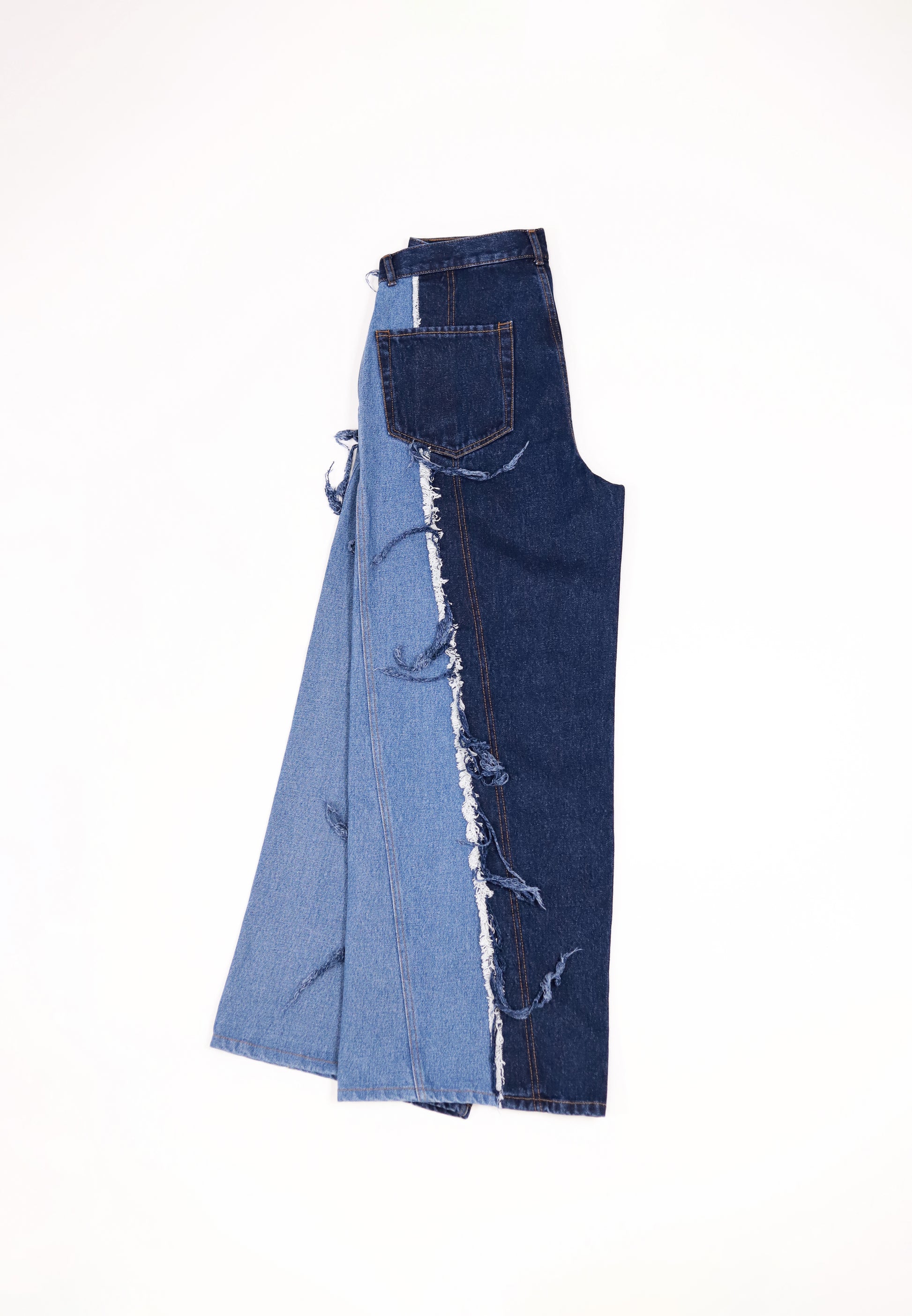 DARK BLUE SHADES TWISTED JEANS