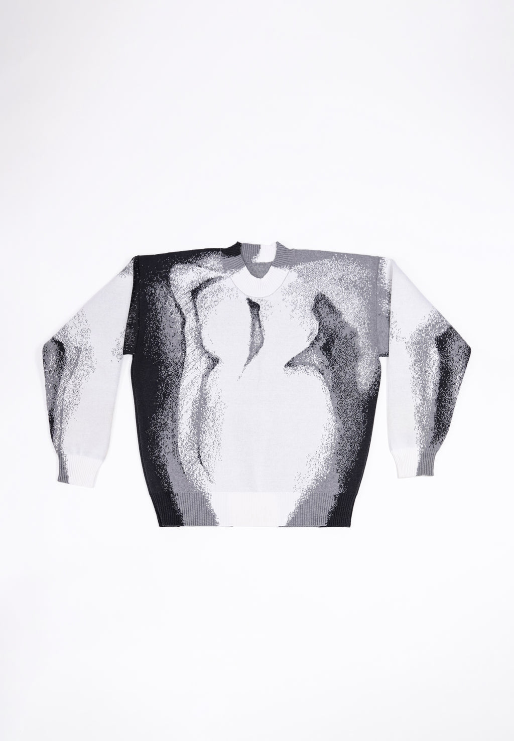 GREY CHIAROSCURO COTTON JUMPER