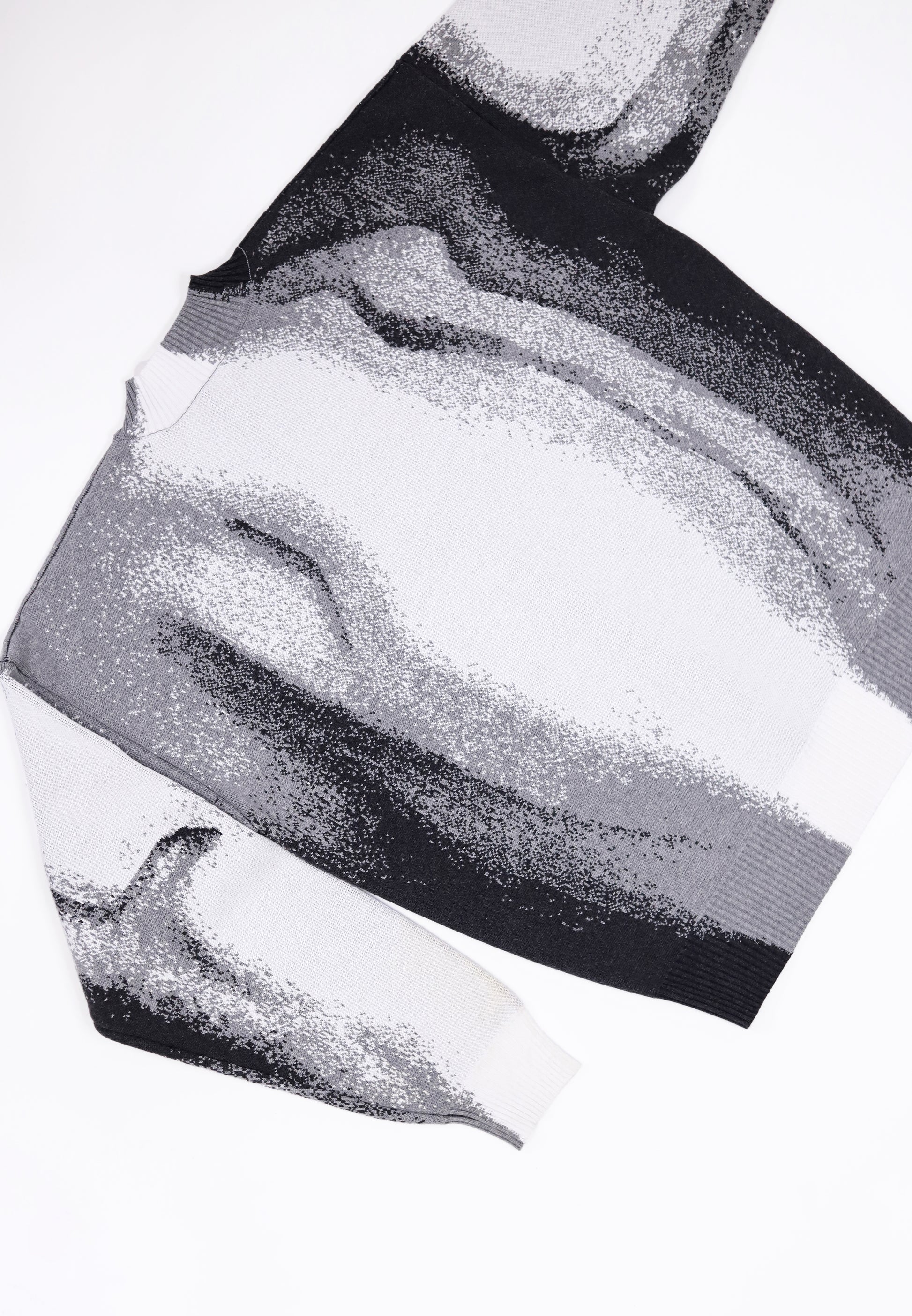 GREY CHIAROSCURO COTTON JUMPER