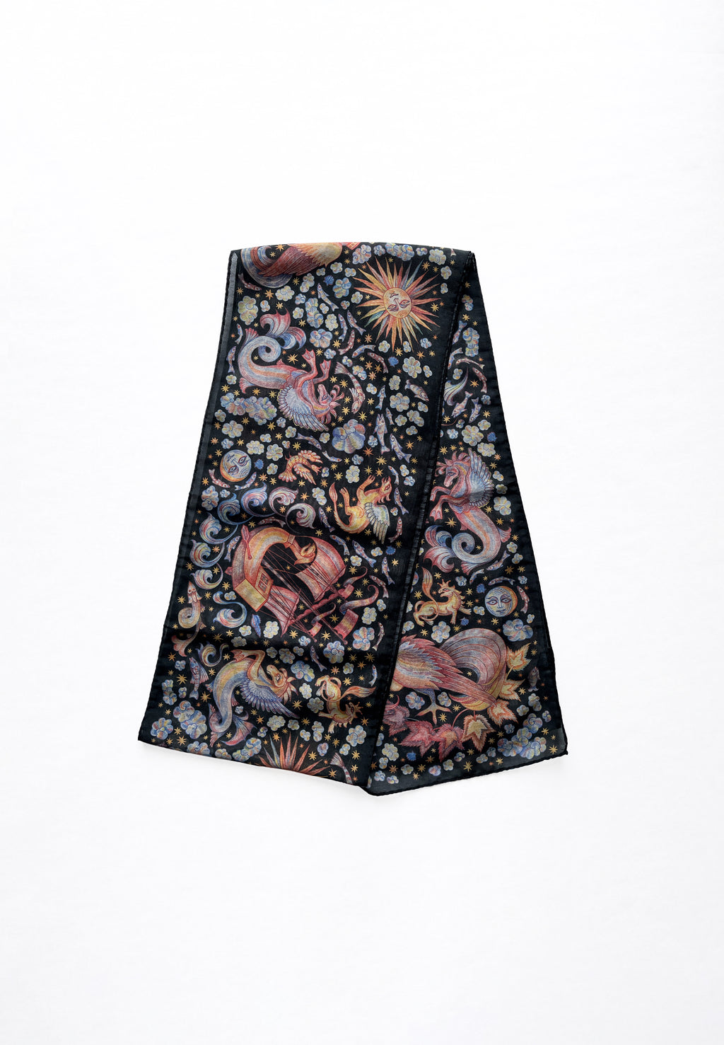 CHAOTIC CREATURES VOILE SCARF IN DARK