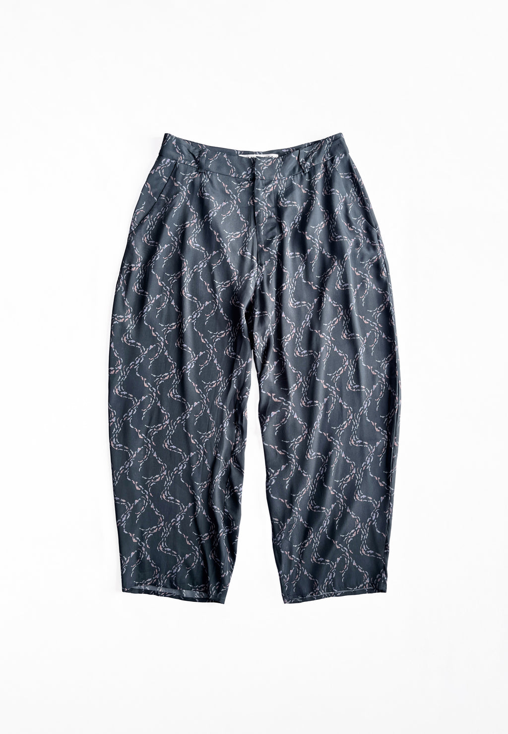 PRINTED LITTLE FISH VOLUME TROUSERS